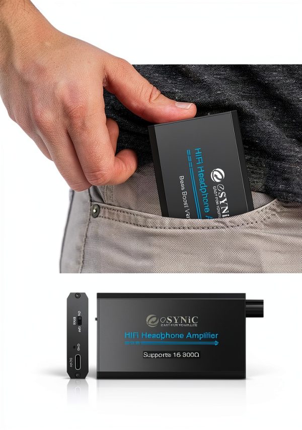 eSynic Portable Headphone AMP Aluminum Design-6