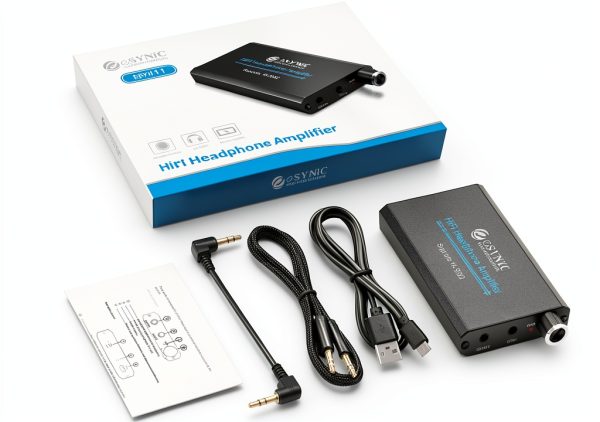 eSynic Portable Headphone AMP Aluminum Design-7