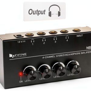 FIFINE 4-Channel Headphone Amplifier Compact-0