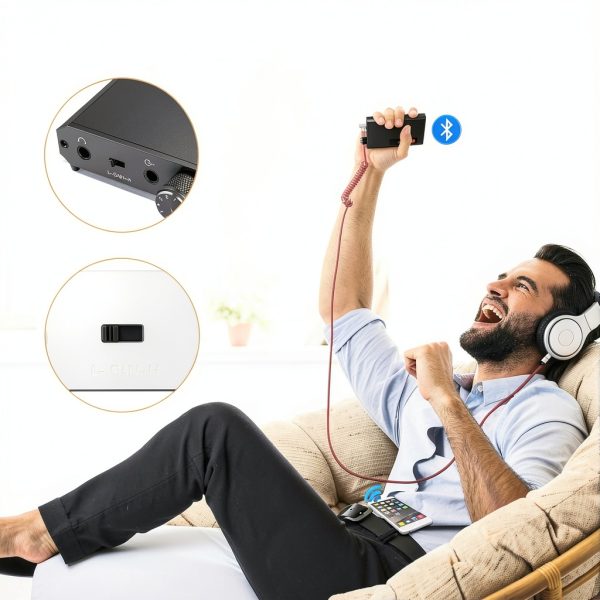 Neoteck HiFi Headphone Amplifier Bluetooth 5.0-1