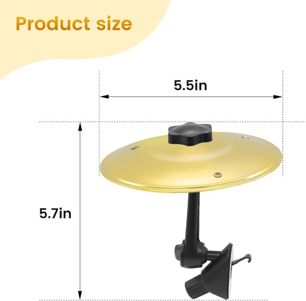 Car Cymbal Gold Alloy Steel Music Accessory-6