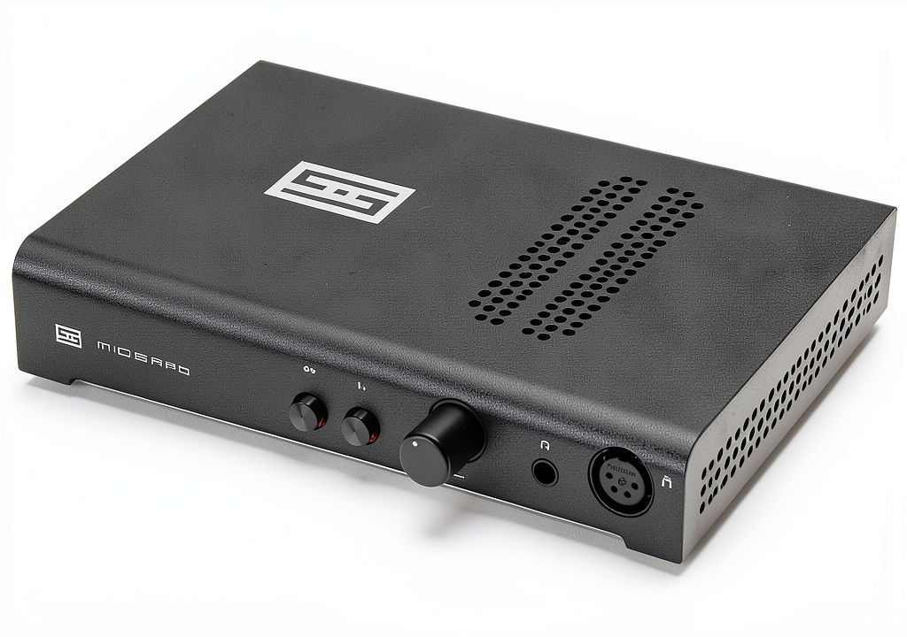 Schiit Midgard wired headphones amplifier front panel