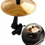 TOPCAPAK Gold Mini Metal Car Cymbal Musical Instrument-0