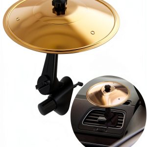 TOPCAPAK Gold Mini Metal Car Cymbal Musical Instrument-0