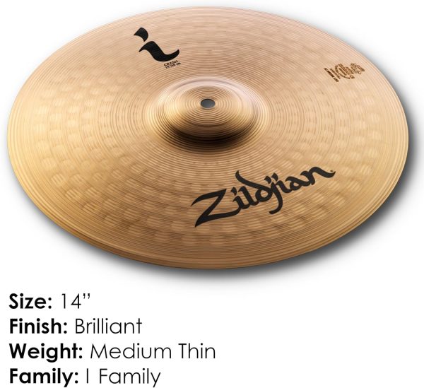 Zildjian I Family 14'' Crash Cymbal Copper-1
