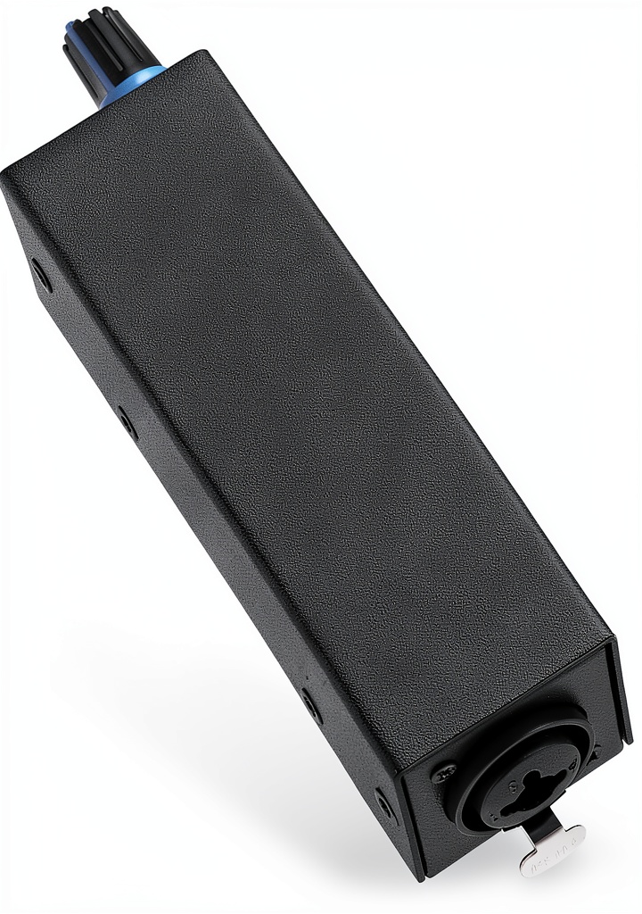 Zenolix headphone amplifier mounted on a stage belt clip