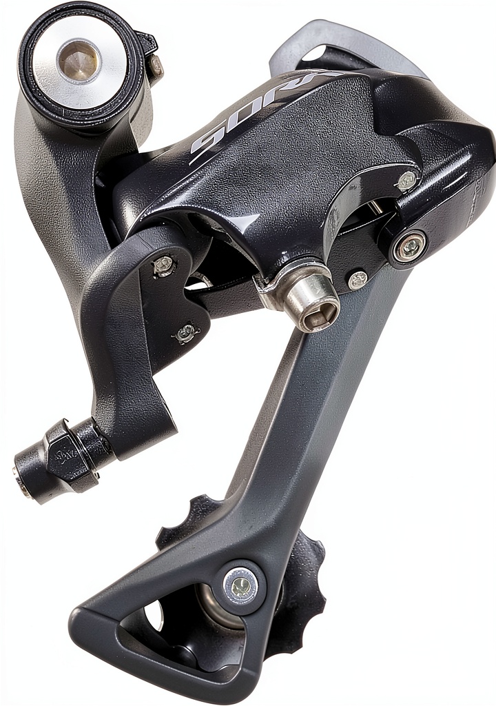 Relwears rear derailleur installed on a mountain bike